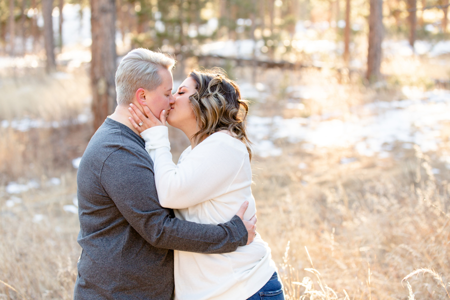 engagement photos in black forest regional park colorado springs