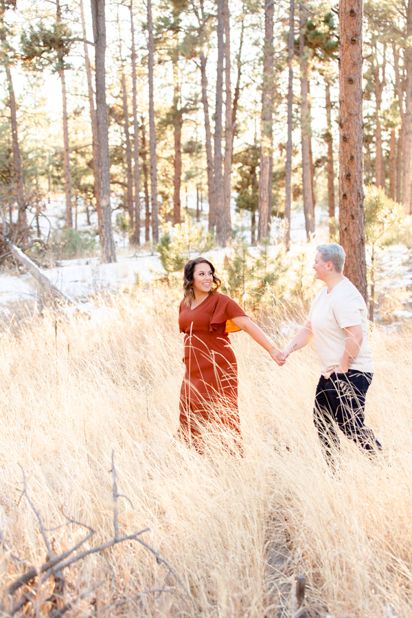 engagement photos in black forest regional park colorado springs