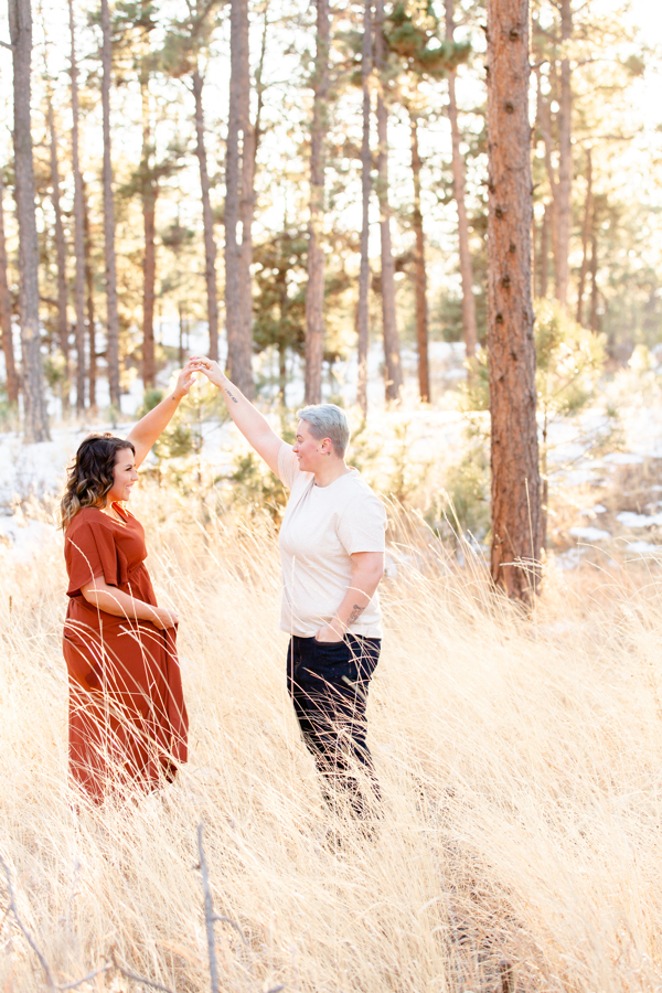 engagement photos in black forest regional park colorado springs