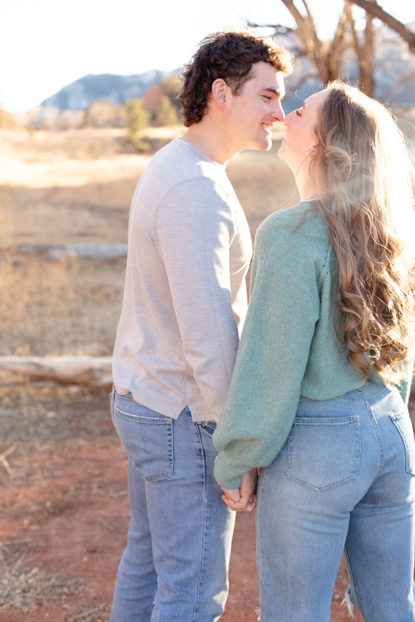 red rocks open space engagement photography in Colorado Springs