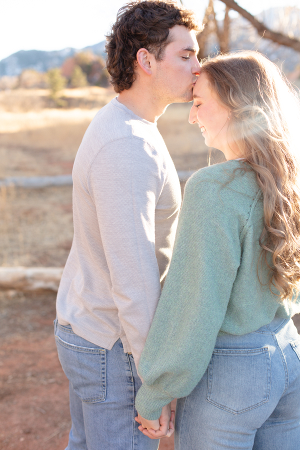 red rocks open space engagement photography in Colorado Springs